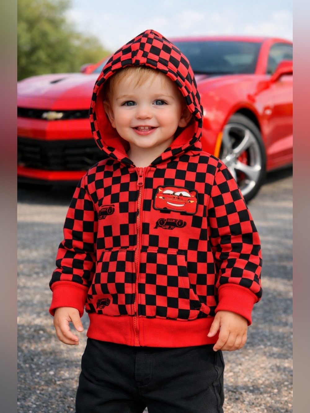 Disney Baby Cars zip up hoodie 3-6 M